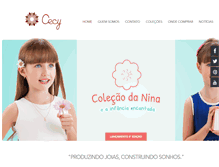 Tablet Screenshot of cecyjoias.com.br
